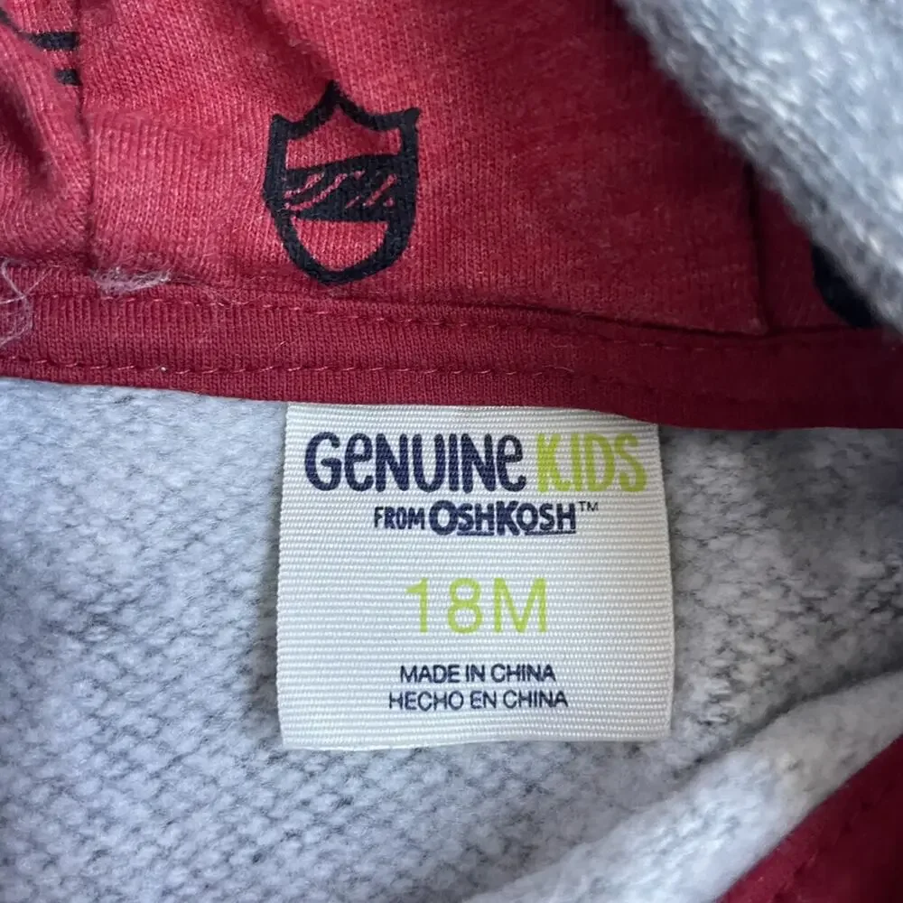 Genuine Kids Asymmetrical Zipper Hoodie